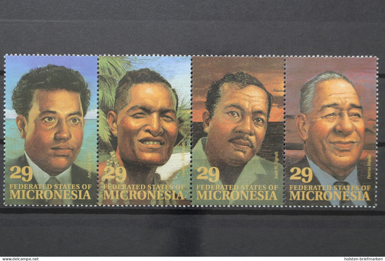 Mikronesien, MiNr. 298-301, Viererstreifen, Postfrisch - Mikronesien