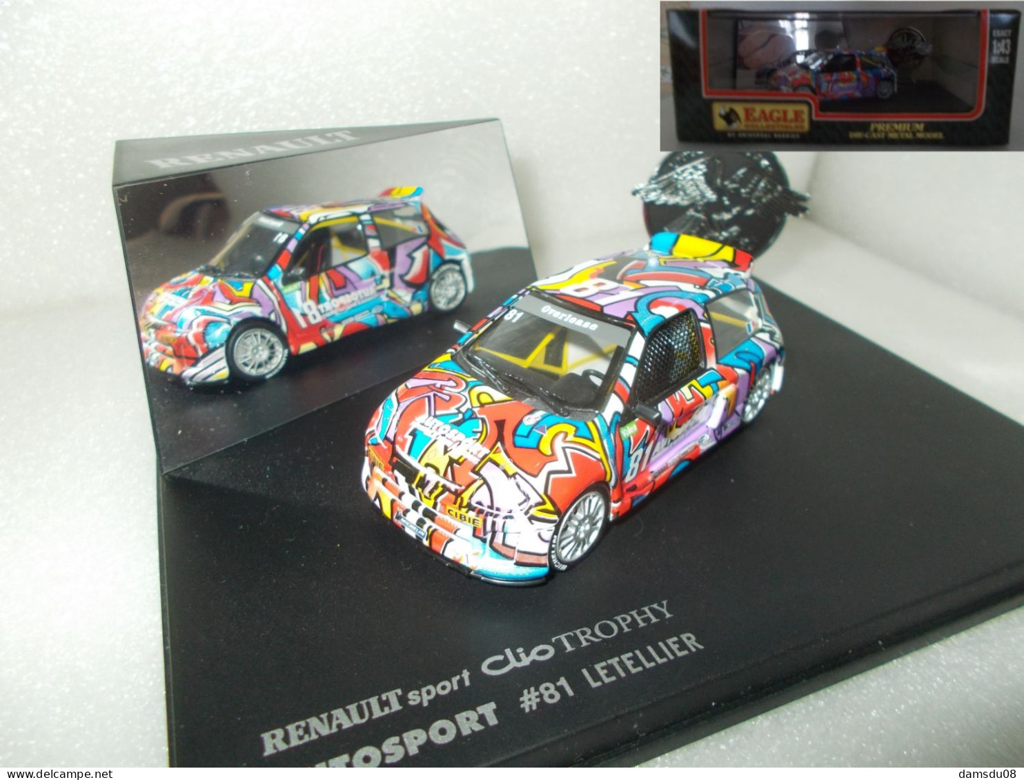 Universal Hobbies Renault Clio V6 Trophy Autosport Echelle 1/43 En Boite Vitrine Et Surboite Carton - Altri & Non Classificati