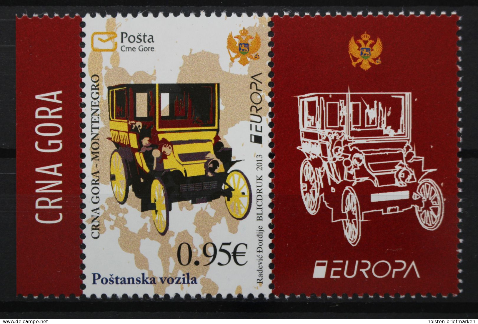 Montenegro, MiNr. 328 ZF, Postfrisch - Montenegro