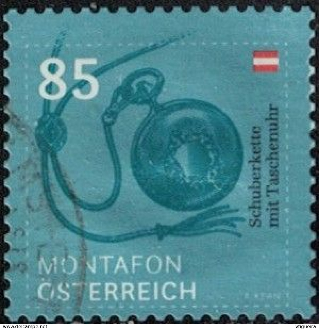 Autriche 2020 Oblitéré Used Montafon Chaîne Avec Montre De Poche Y&T AT 3366 SU - Used Stamps