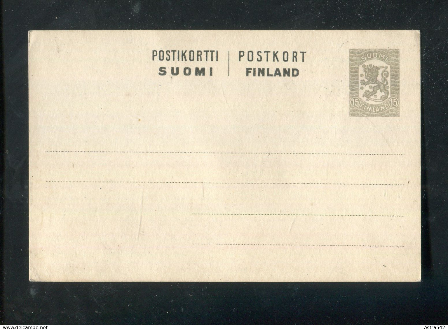 "FINNLAND" 1918, Postkarte Mi. P 42 ** (A0183) - Entiers Postaux