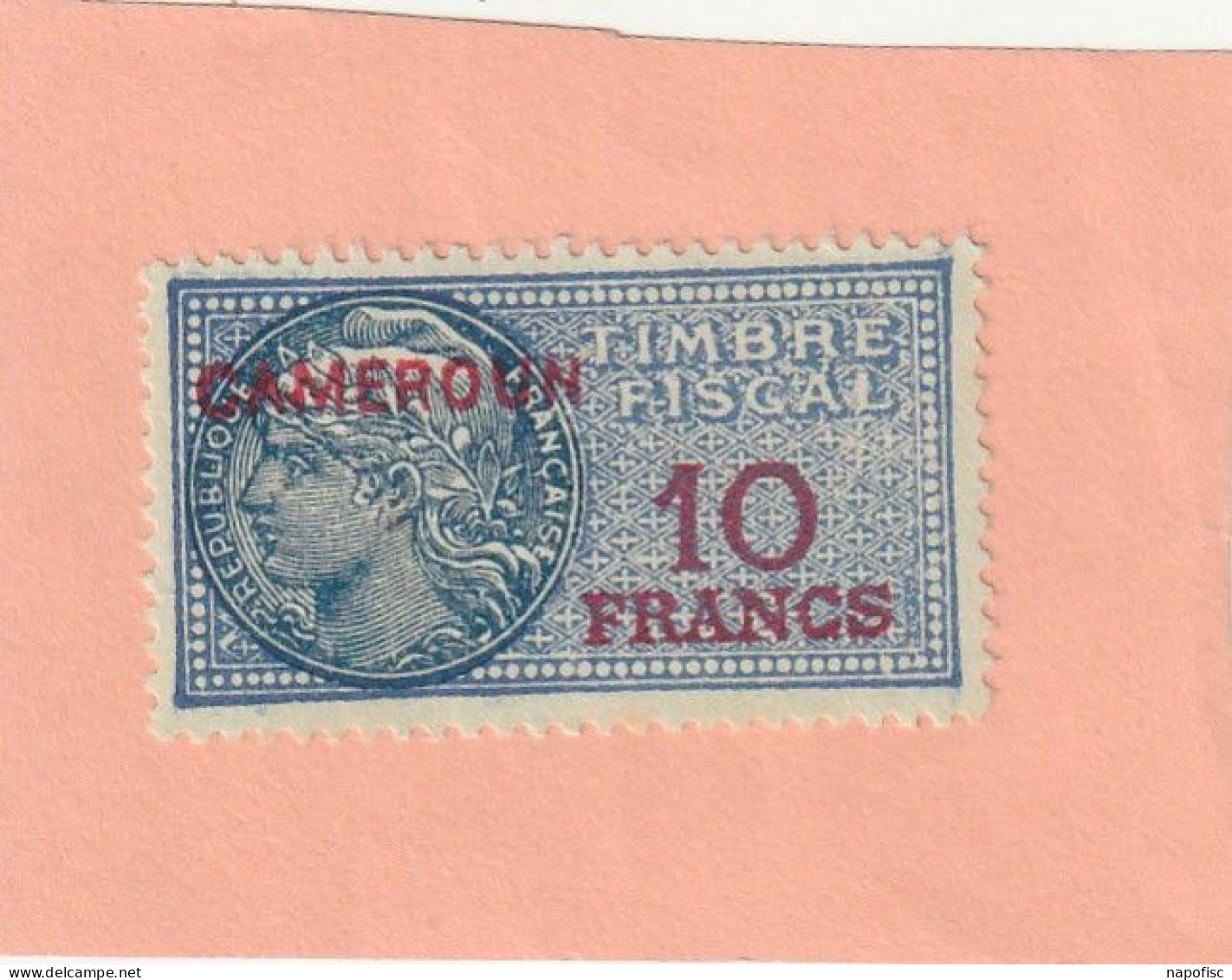 Cameroun Timbre Fiscal 10 Francs - Other & Unclassified