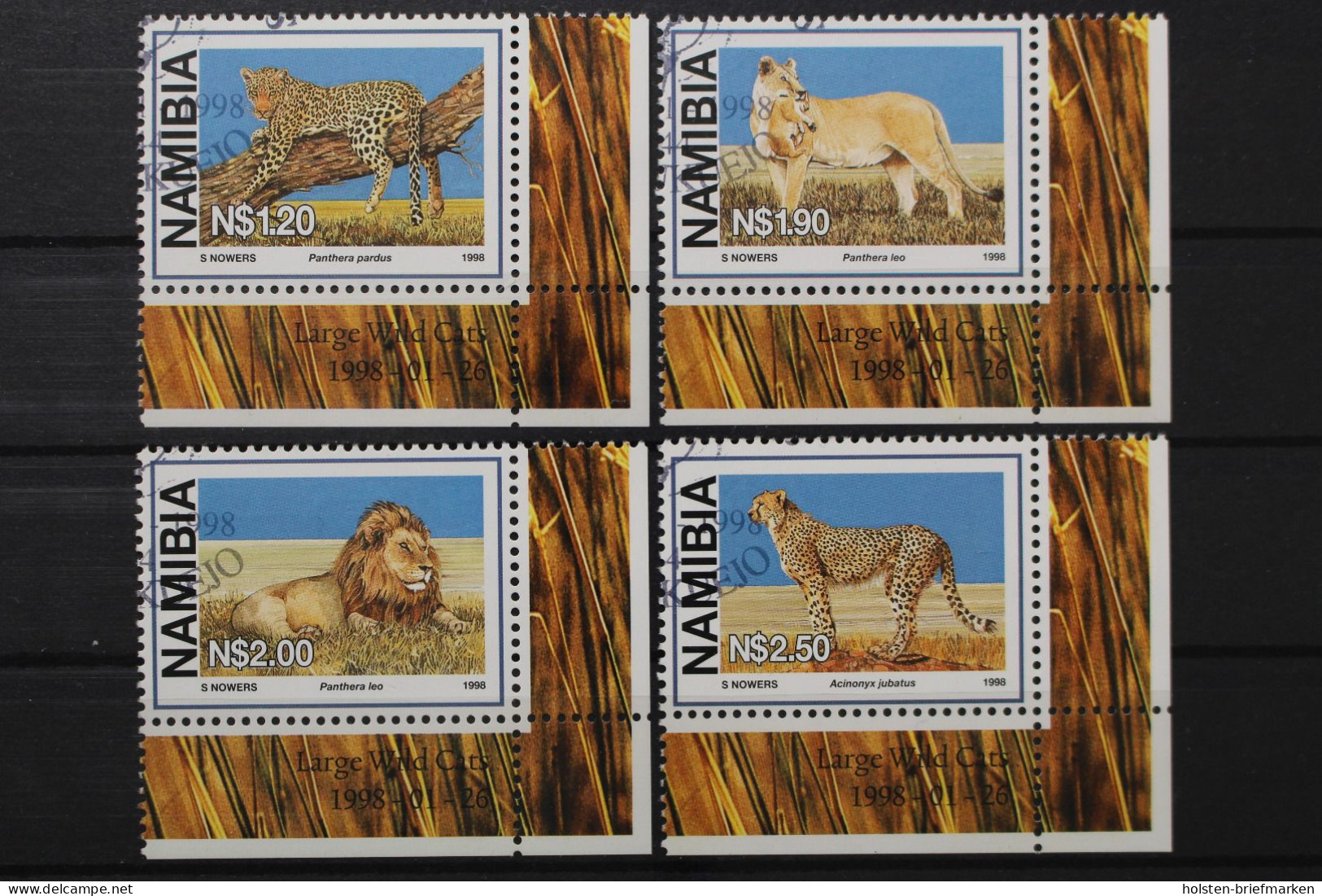 Namibia - Südwestafrika, MiNr. 927-930, Ecken Rechts Unten, Gestempelt - Namibie (1990- ...)