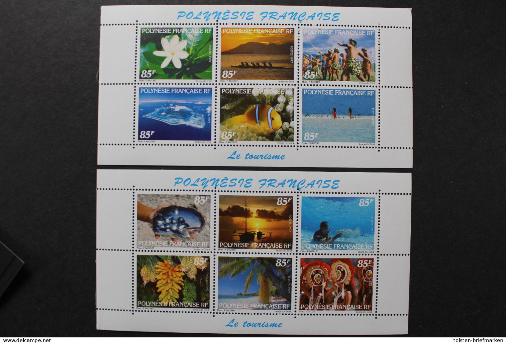 Französisch-Polynesien, MiNr. 733-744, 2 H-Blätter, Postfrisch - Ungebraucht