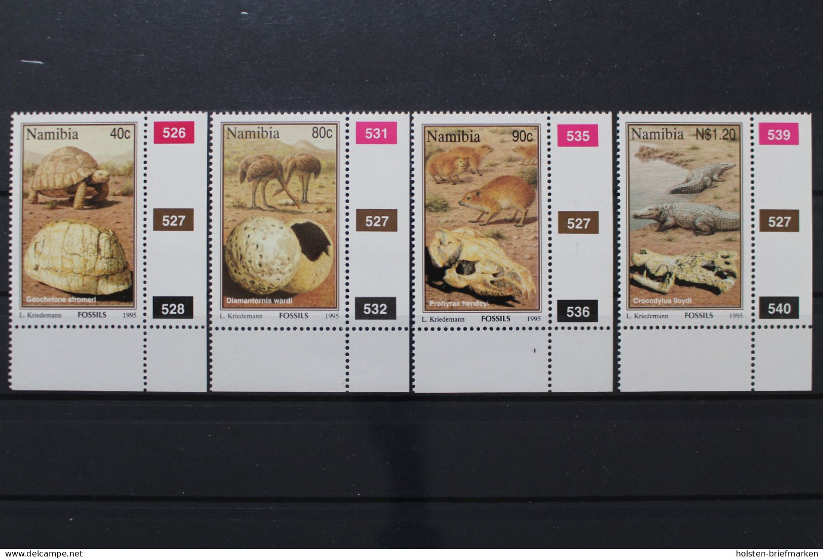 Namibia-Südwestafrika, MiNr. 789-792, Ecken Re. Unten, Postfrisch - Namibia (1990- ...)