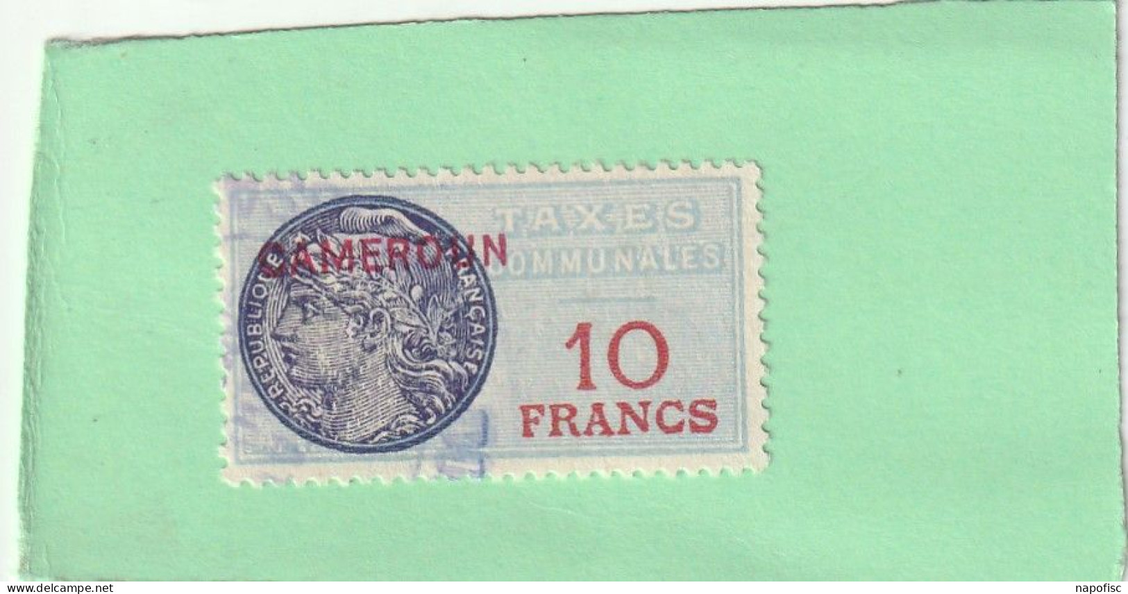 Cameroun Timbre Fiscal 10 Francs Taxes Communales - Used Stamps