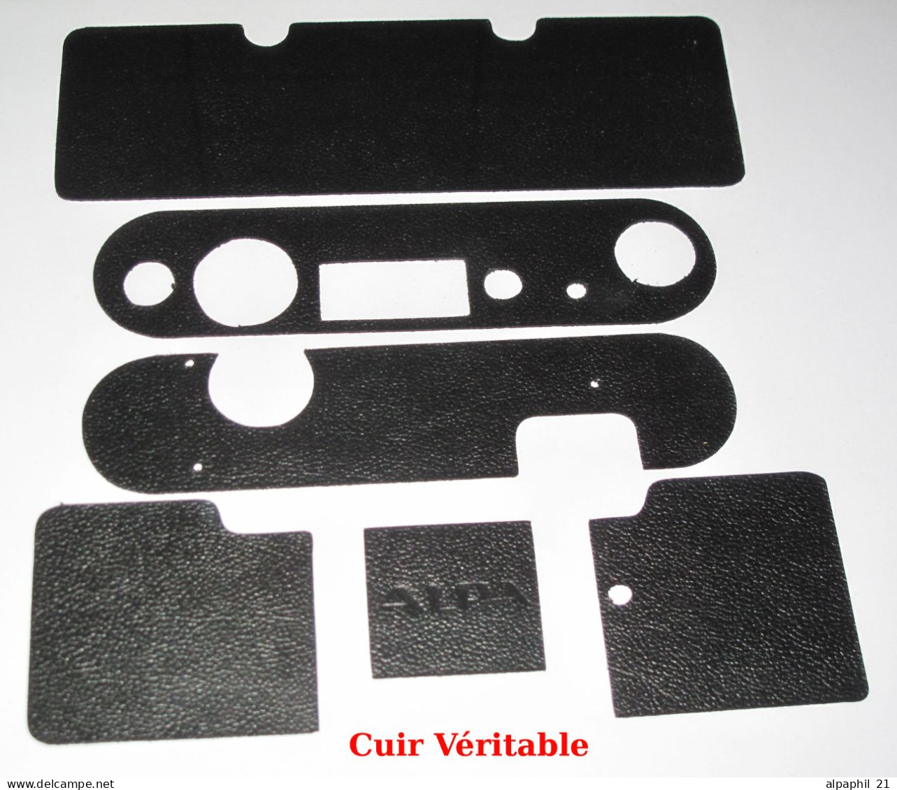 Alpa Reflex, Black Veritable Leather For Alpa Standard - Materiale & Accessori