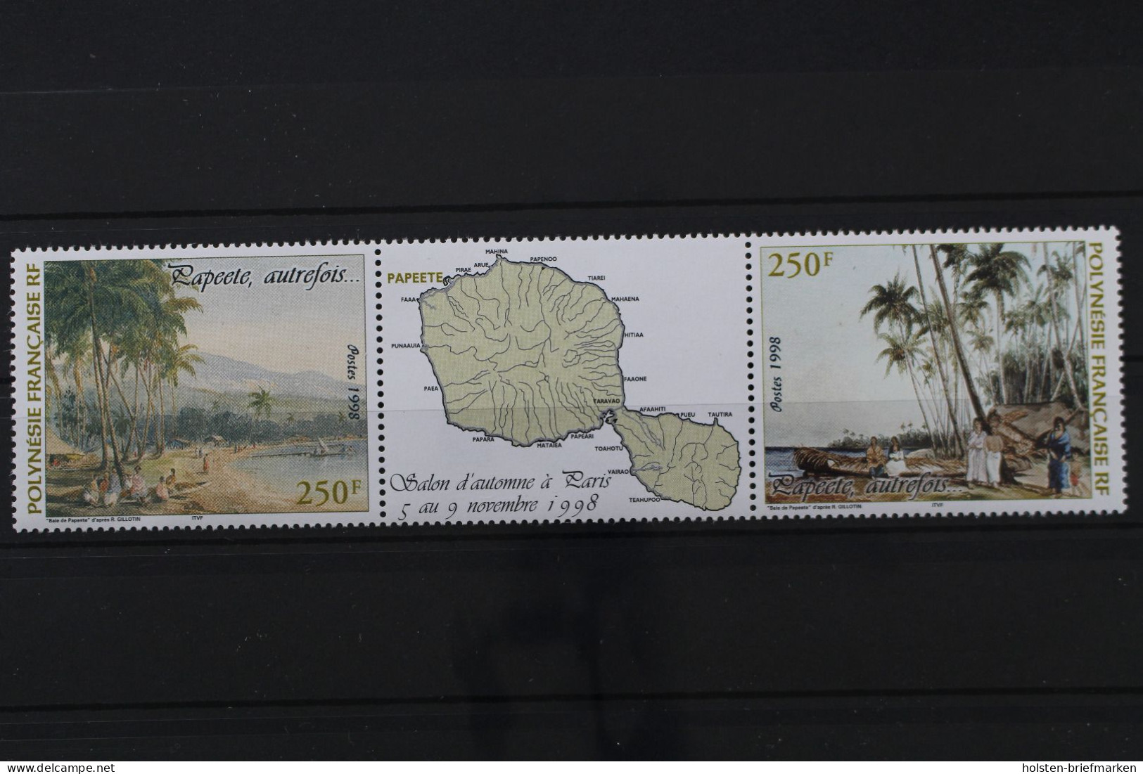 Französisch-Polynesien, MiNr. 772-773, Dreierstreifen, Postfrisch - Ongebruikt