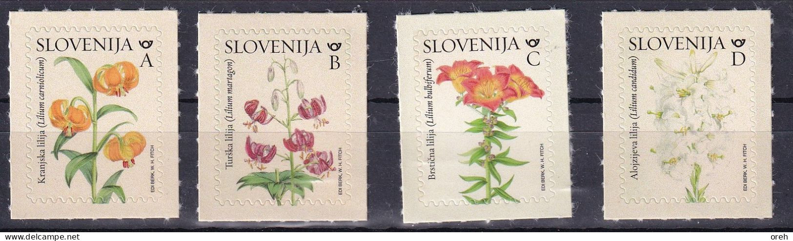 SLOVENIA  2024,FLORA LILES,LILIEN,DEFINITIVE STAMPS,,MNH - Other & Unclassified