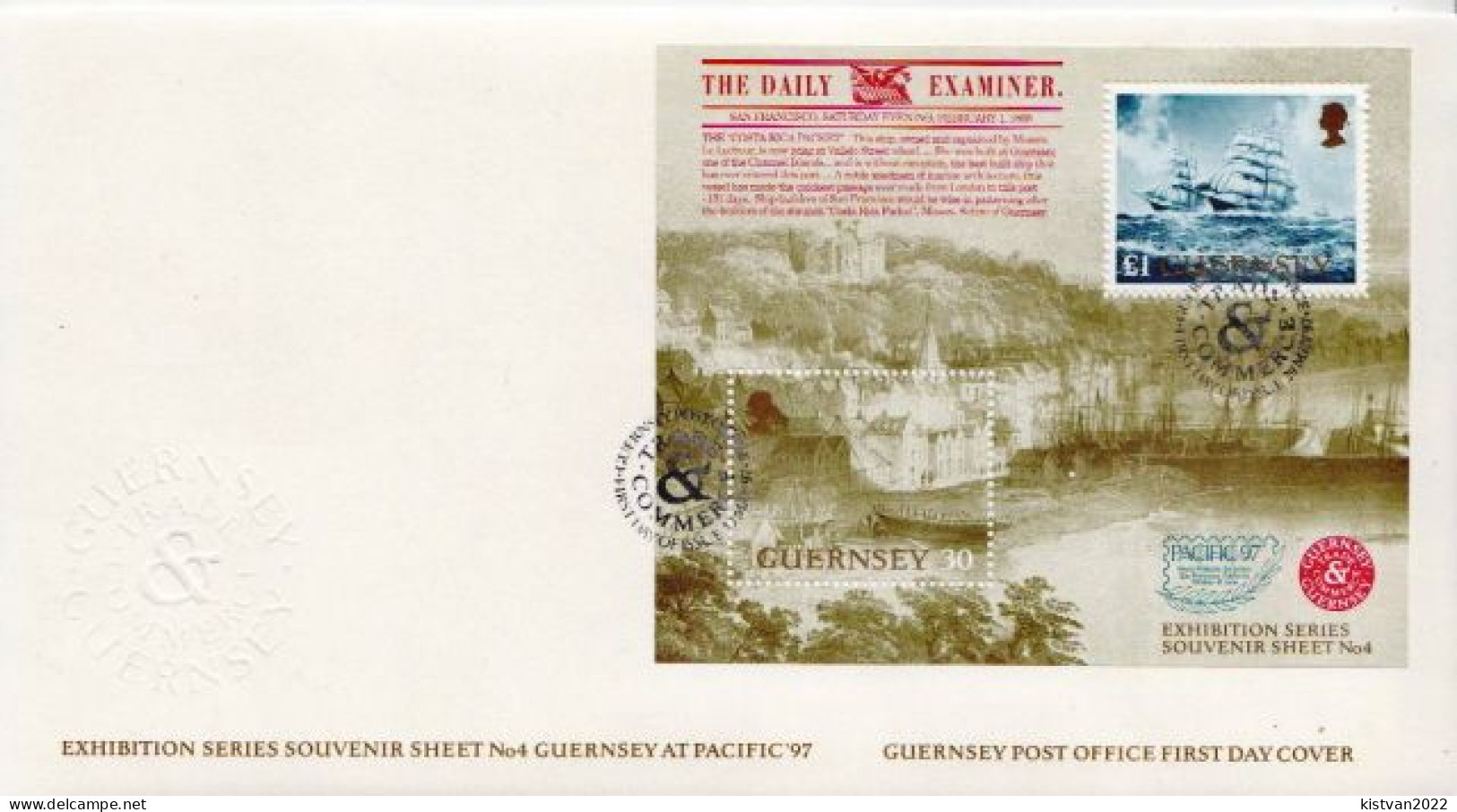 Guernsey SS On FDC - Schiffe