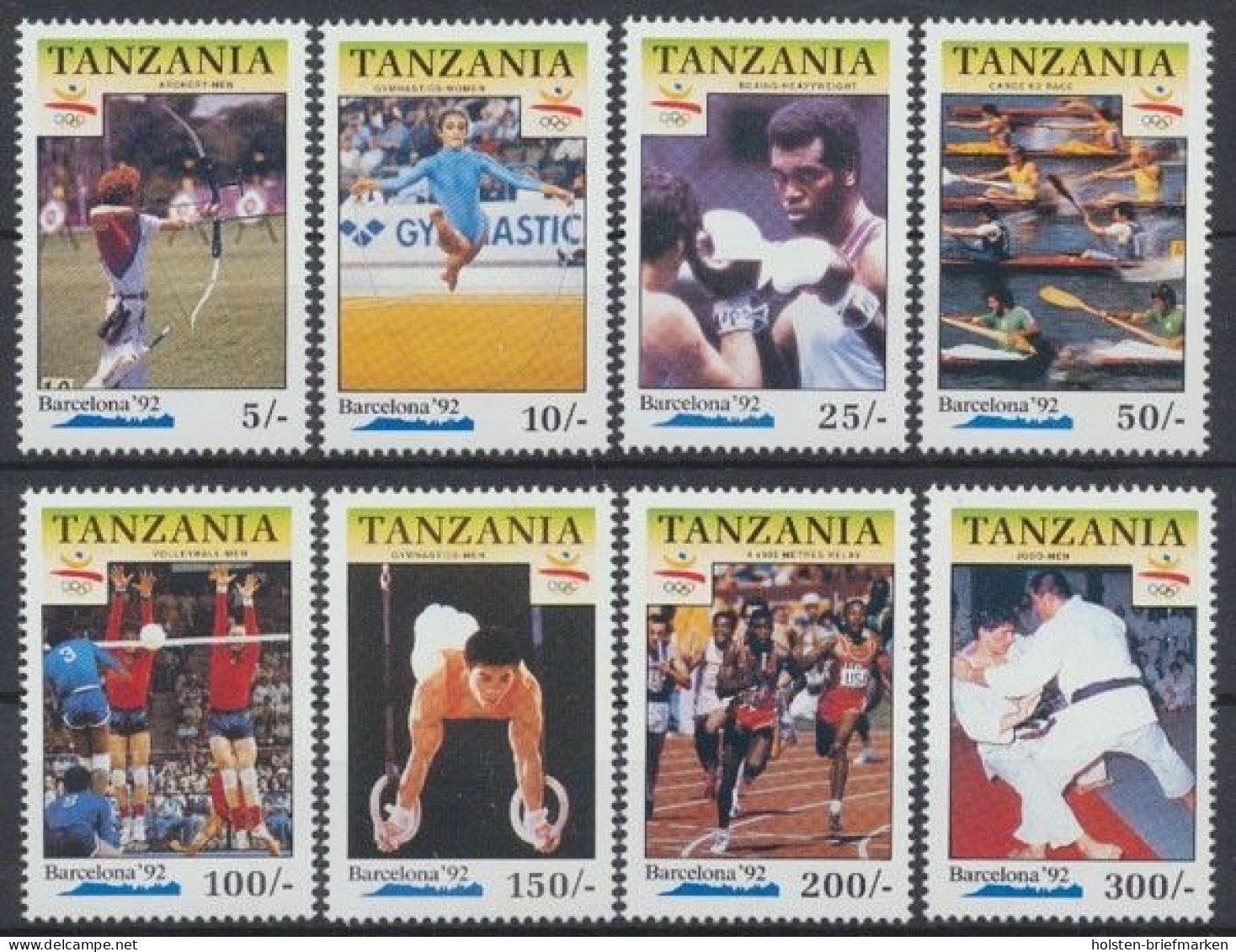 Tansania, MiNr. 804-811, Postfrisch - Tanzania (1964-...)