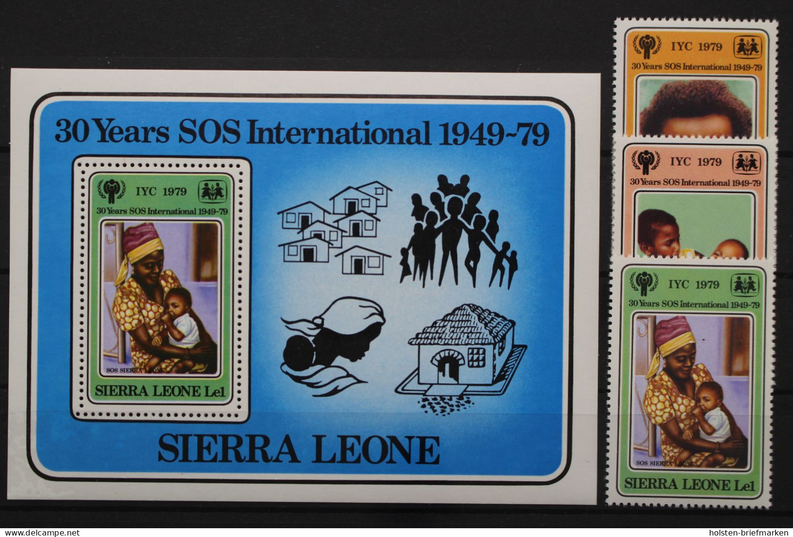 Sierra Leone, MiNr. 578-580, Block 1, Postfrisch - Sierra Leone (1961-...)