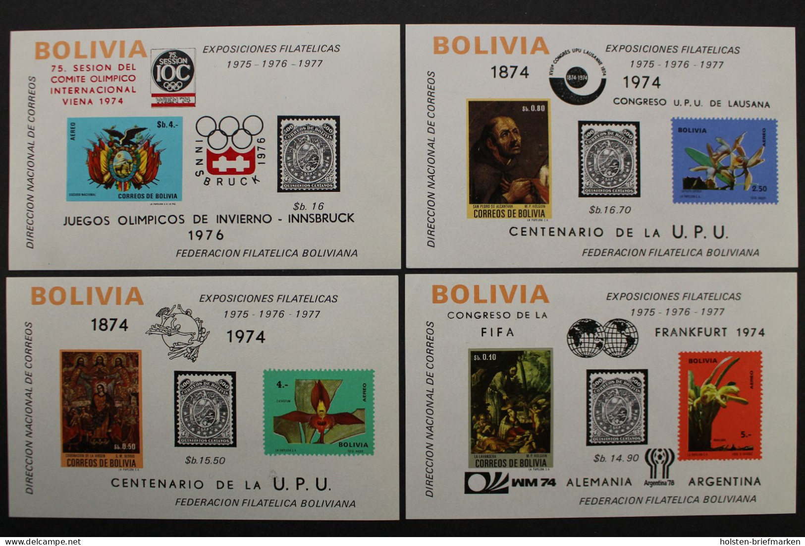 Bolivien, MiNr. Block 44-47, Postfrisch - Bolivie