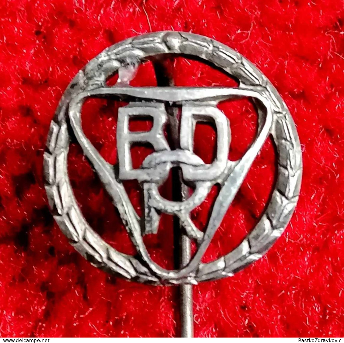 BDR+BUND DEUTCHER RADFAHRER +EHRENNADEL 25 JAHRE MITGLIEDSCHAFT+RARE+VINTAGE+BADGE - Cyclisme