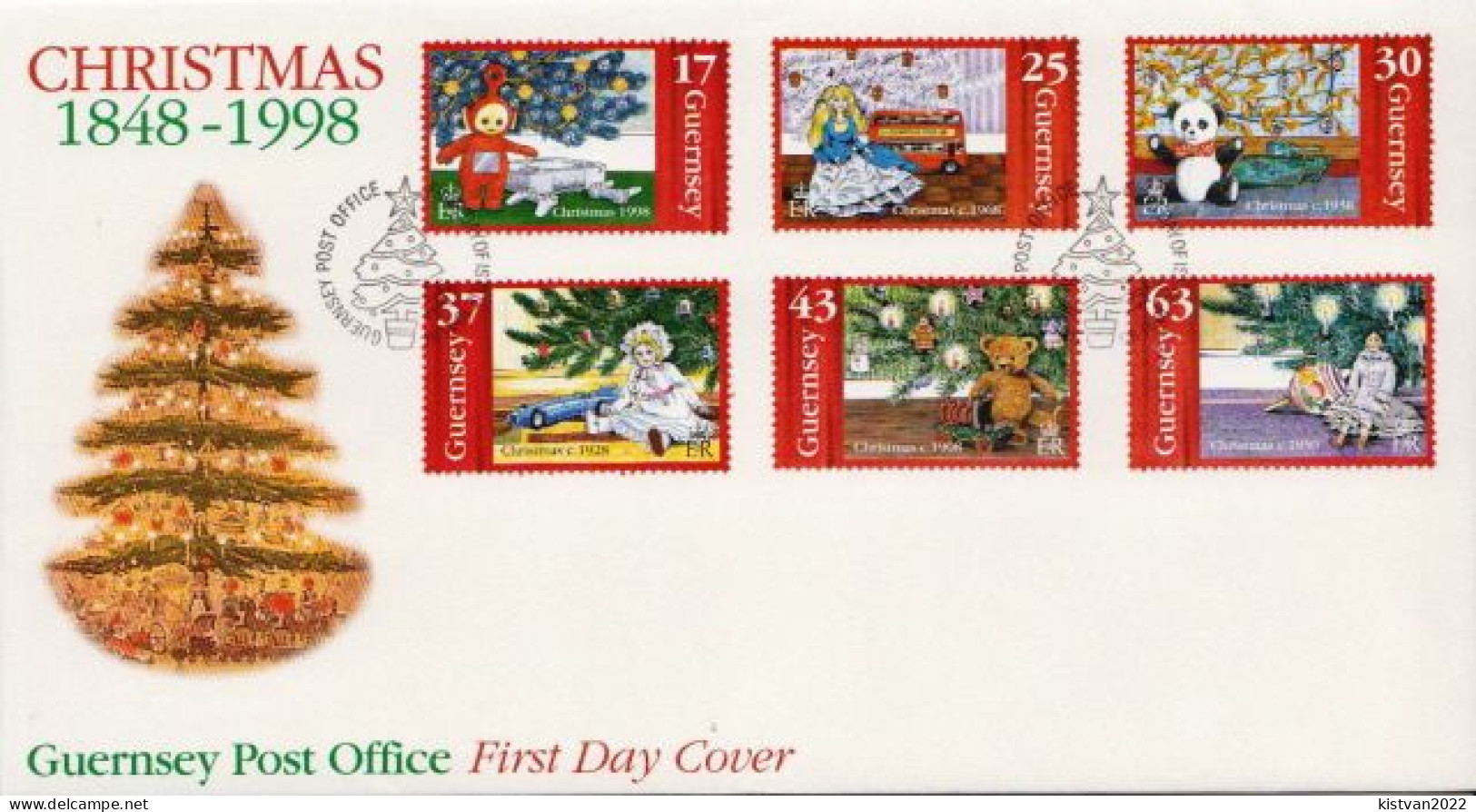 Guernsey Set On FDC - Natale