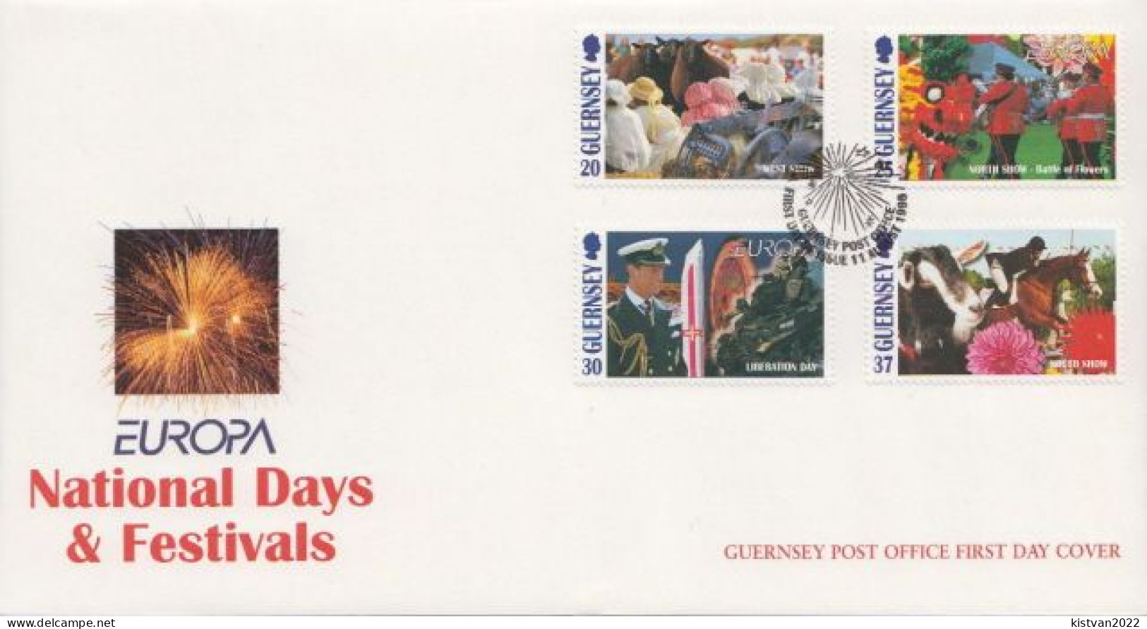 Guernsey Set On FDC - 1998