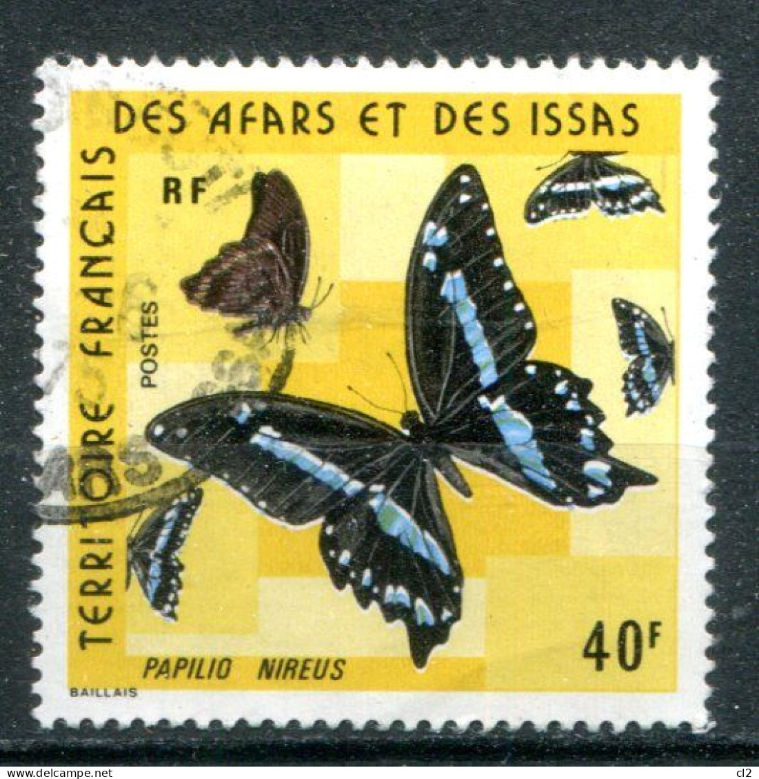 Territoire Français Des Afars Et Des Issas - Y&T 406 (papillons)(20% De La Cote) - Used Stamps