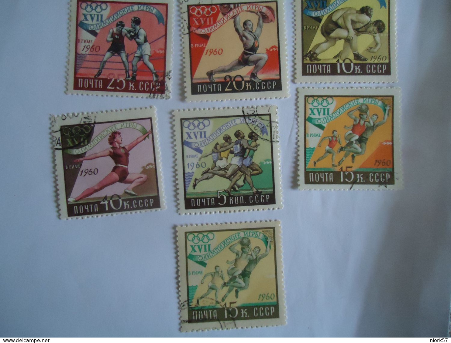 RUSSIA 7  USED STAMPS OLYMPIC GAMES ROME  1960 - Estate 1960: Roma