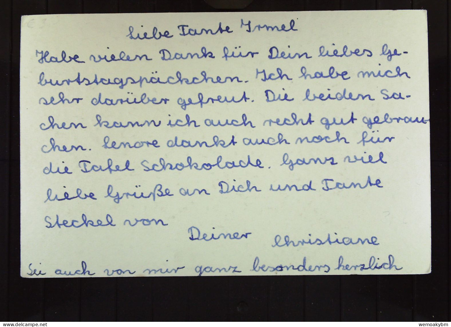 DR: Ansichtskarte - Scherenschnitt - "Glück Muß Man Haben"  Vorder- Und Rückseite Beschrieben - Silhouettes