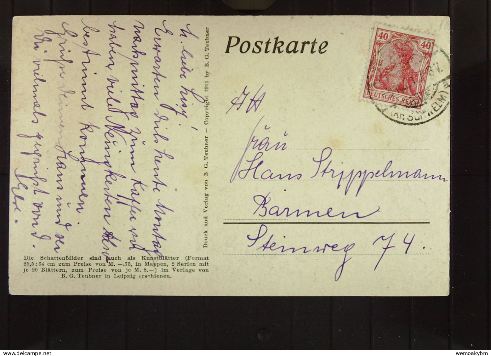DR: Ansichtskarte - Scherenschnitt - "Göttl. Jugend"  Von Diefenbach Vom 9.10.1921 - Silhouettes