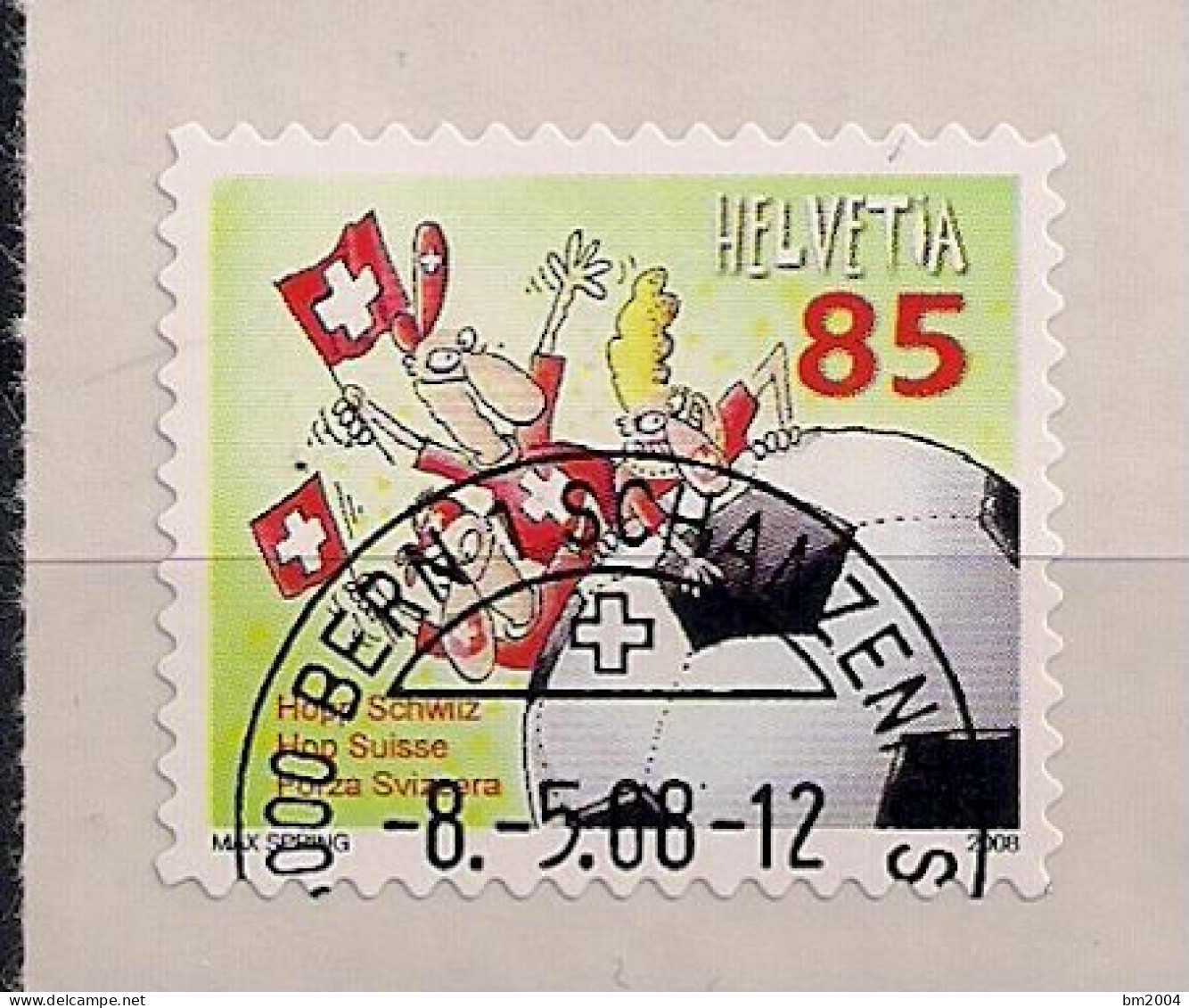 2008  Schweiz Mi.  2056 FD-used    Fußball-Europameisterschaft, Österreich Und Schweiz - Used Stamps