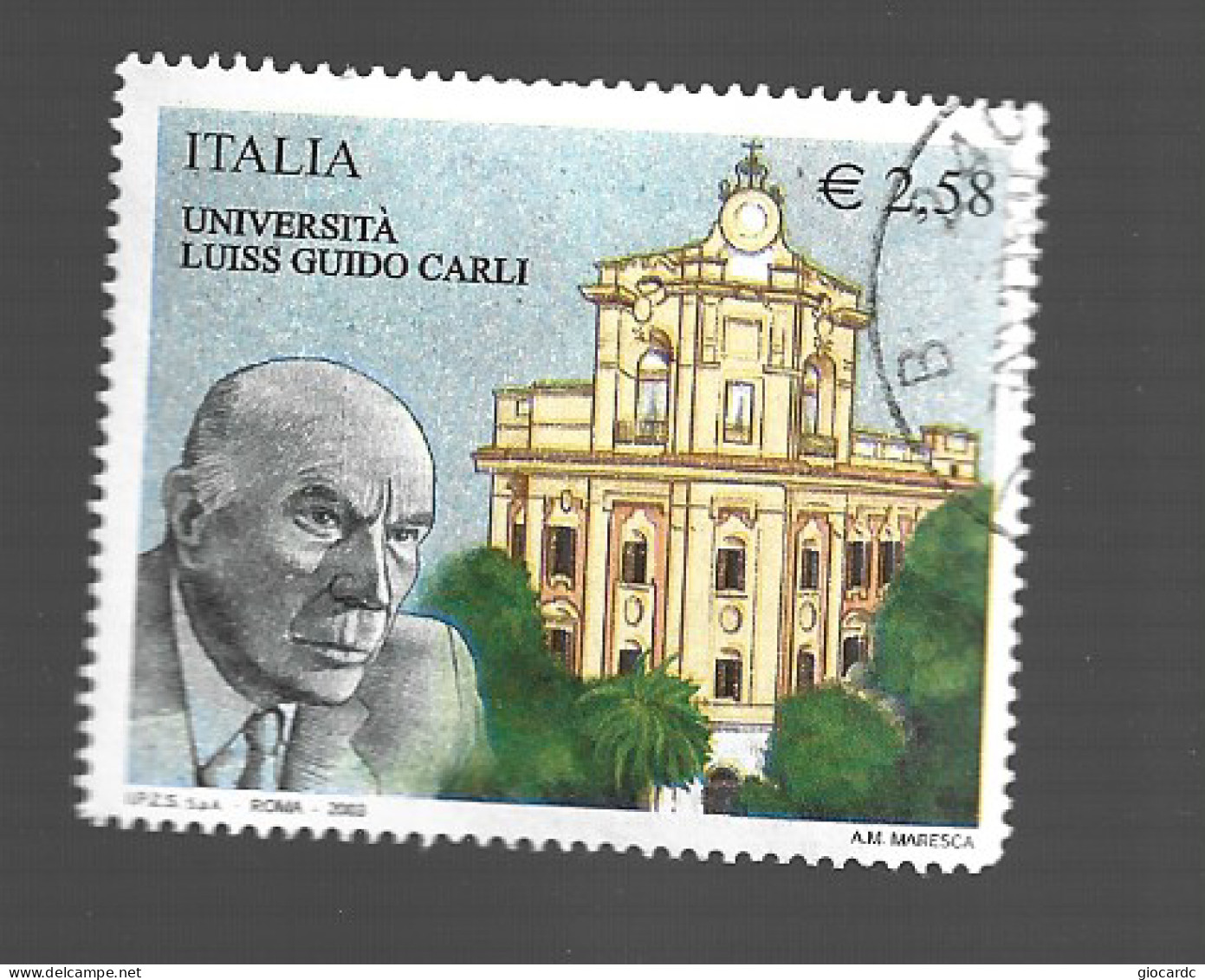 ITALIA REPUBBLICA  -  2003    UNIVERSITA' LUISS G. CARLI  - USED° WITH LIGHT DEFECTS, RIGHT LOWER - 2001-10: Usati