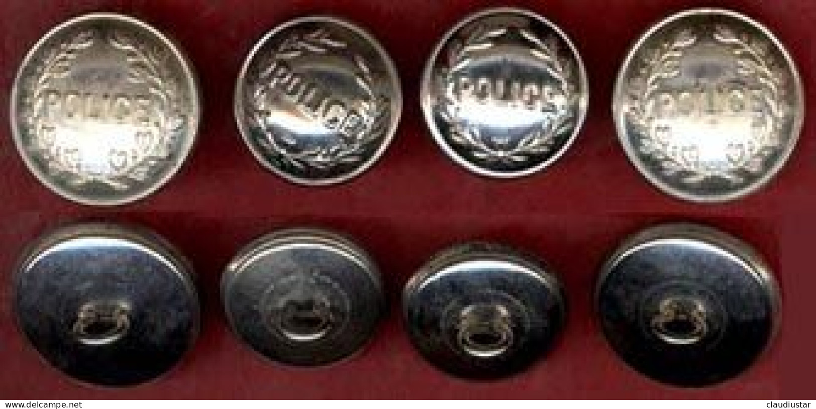 ** LOT  4  BOUTONS  POLICE ** - Buttons