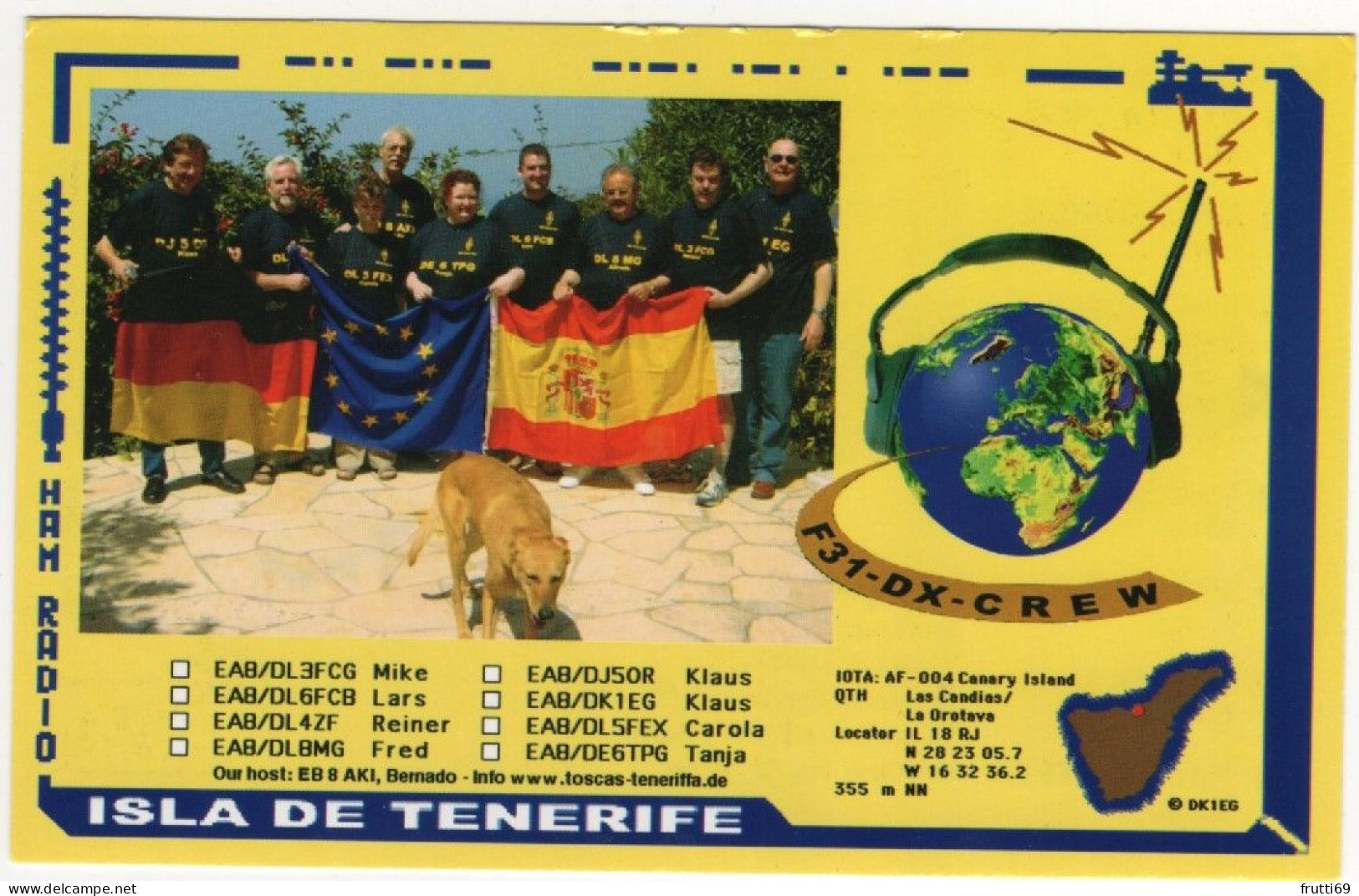 AK 211387 QSL - Spain - Tenerife - Amateurfunk
