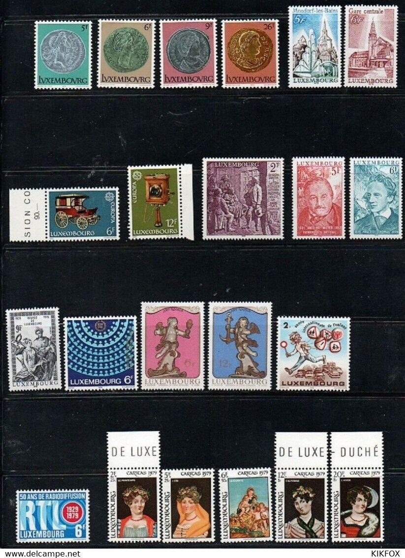 Luxembourg ,Luxemburg 1979 KOMPLETT, Mi 981-1002, Complete Year , POSTFRISCH - Annate Complete