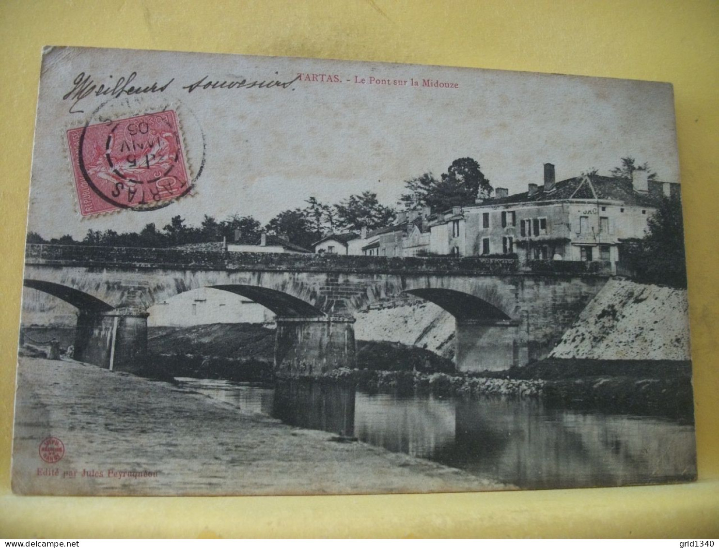 40 3267 CPA 1906 - AUTRE VUE DIFFERENTE N° 3 - 40 TARTAS - LE PONT SUR LA MIDOUZE - ANIMATION - Tartas