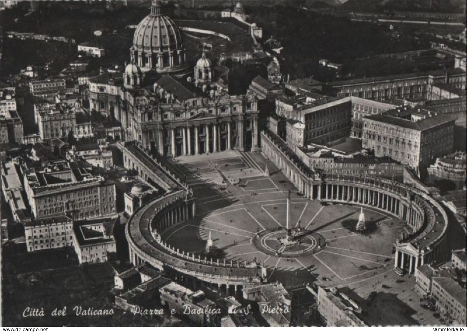 80267 - Vatikan - Vatikanstadt - Piazza E Basilica Di S. Pietro - 1959 - Vaticano (Ciudad Del)