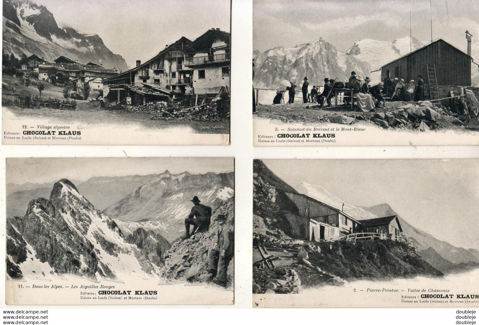 SUISSE LOT DE 16 CARTES POSTALES ANCIENNES ÉDITÉES PAR LE CHOCOLAT KLAUS LE LOCLE ET MORTEAU - Le Locle