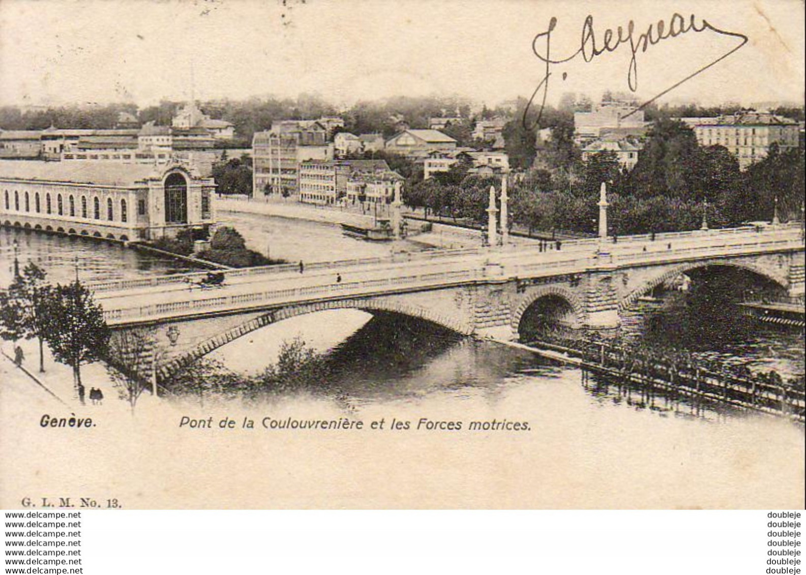 SUISSE GE GENÈVE Pont De La Coulouvrenière Et Les Forces Motrices - Genève