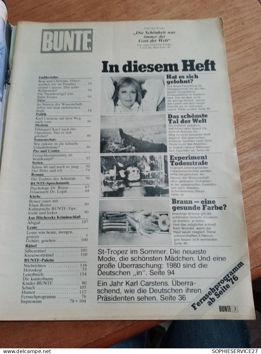 154 // BUNTE / 1980 / ROSI UND CHRISTIAN IM PARADIES - Otros & Sin Clasificación