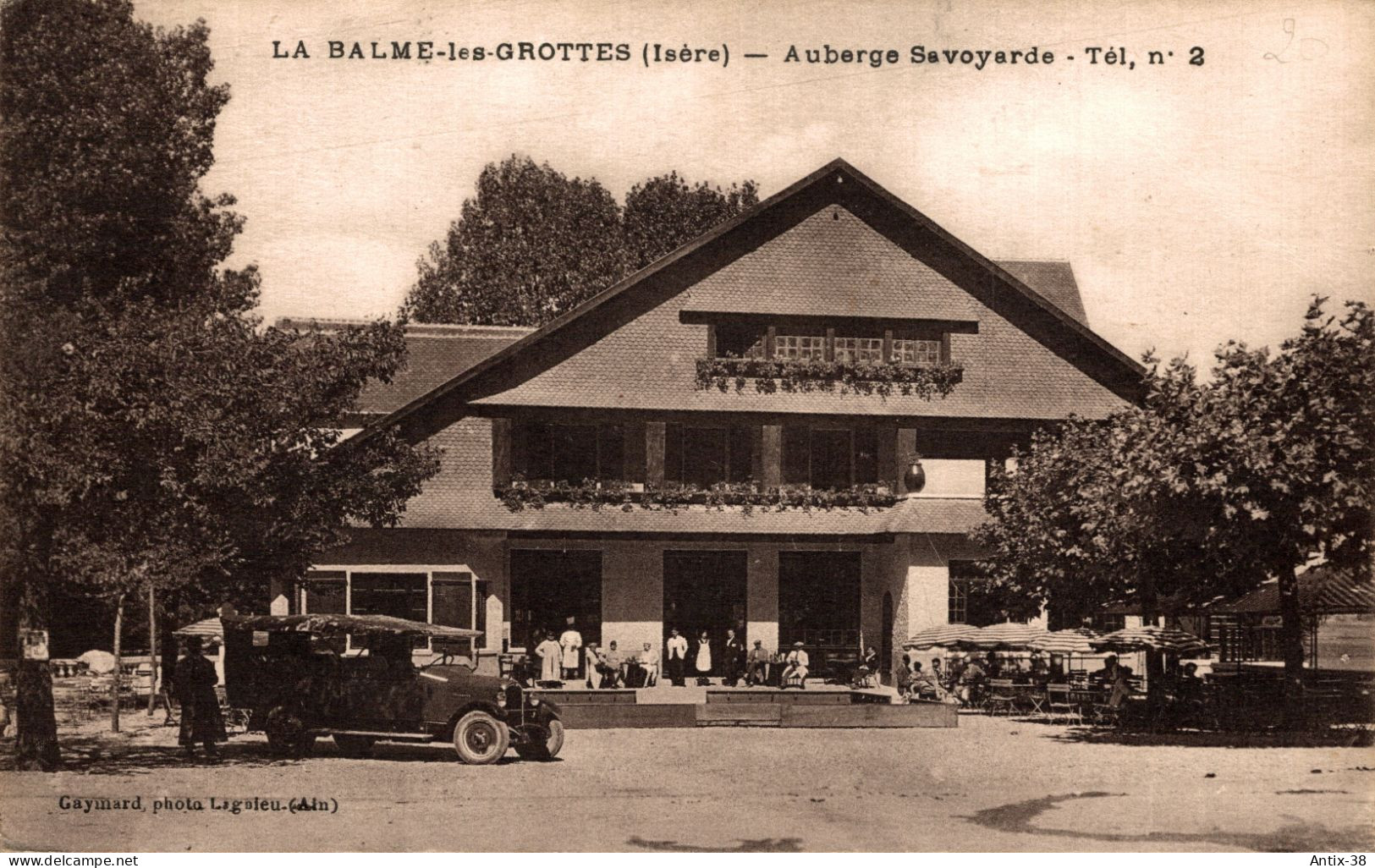 N56 - 38 - LA BALME-LES-GROTTES - Isère - Auberge Savoyarde - Tél N° 3 - La Balme-les-Grottes