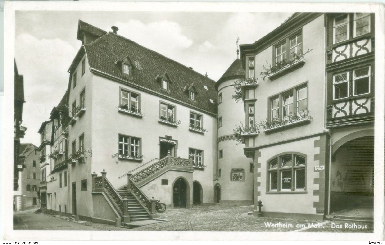 Wertheim Am Main 1957; Das Rathaus - Gelaufen. (Karl Peters - Fürth, Odenwald) - Wertheim