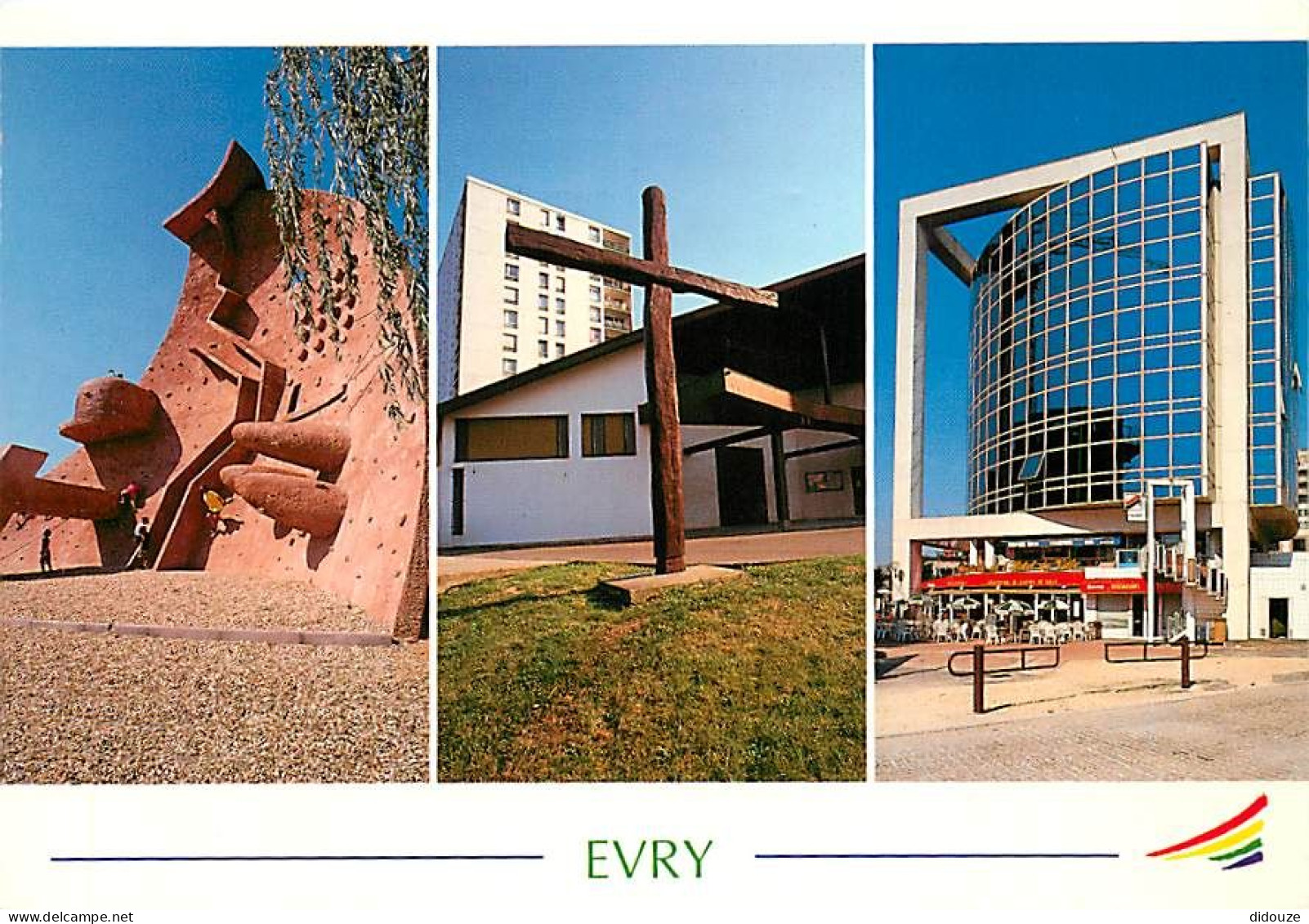 91 - Evry - Multivues - Courcouronnes - Dame Du Lac - Eglise Notre-Dame De Bonne Espérance - Quartier De L'Hôtel De Vill - Evry