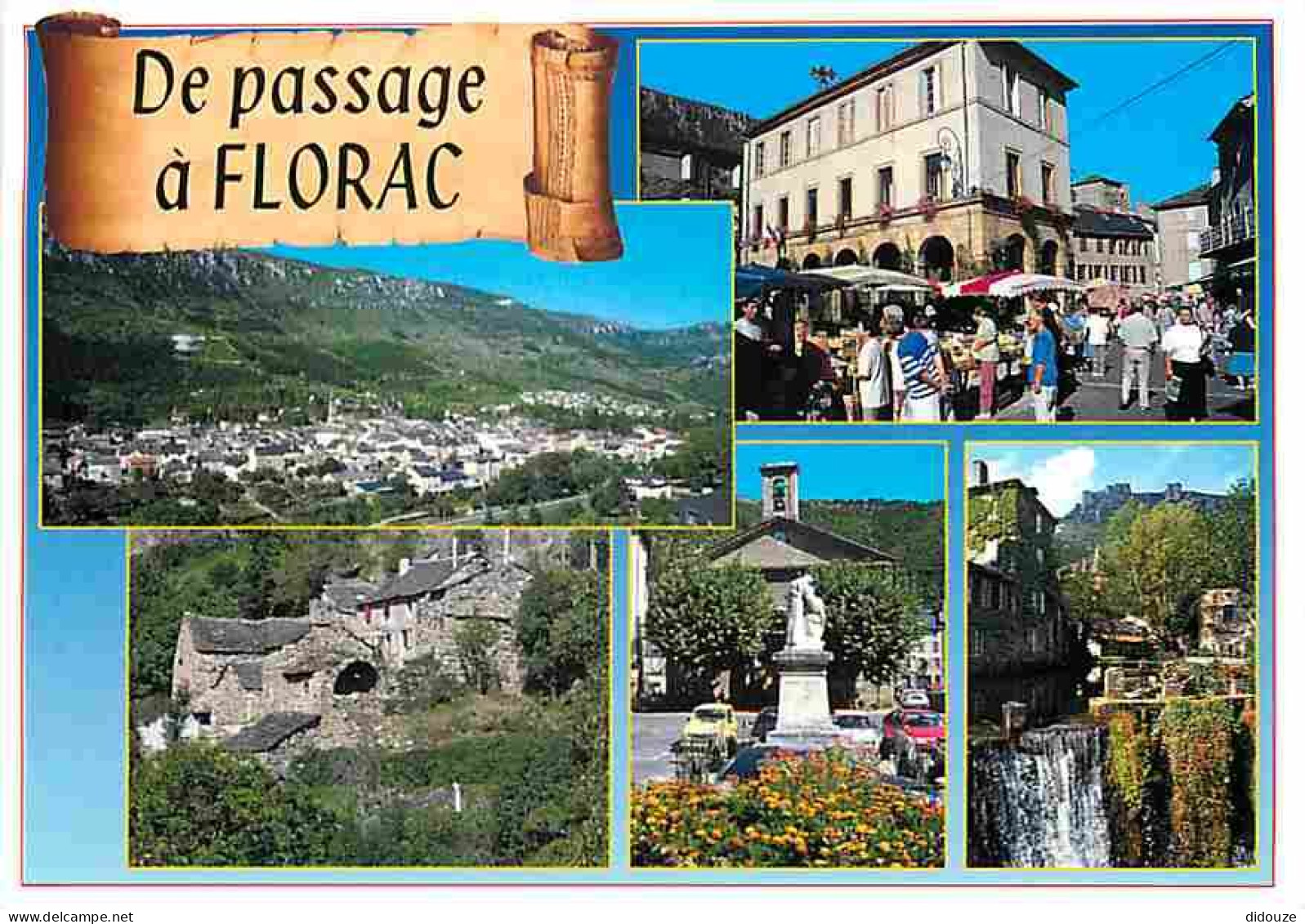 48 - Florac - Multivues - Automobiles - Marché - CPM - Voir Scans Recto-Verso - Florac