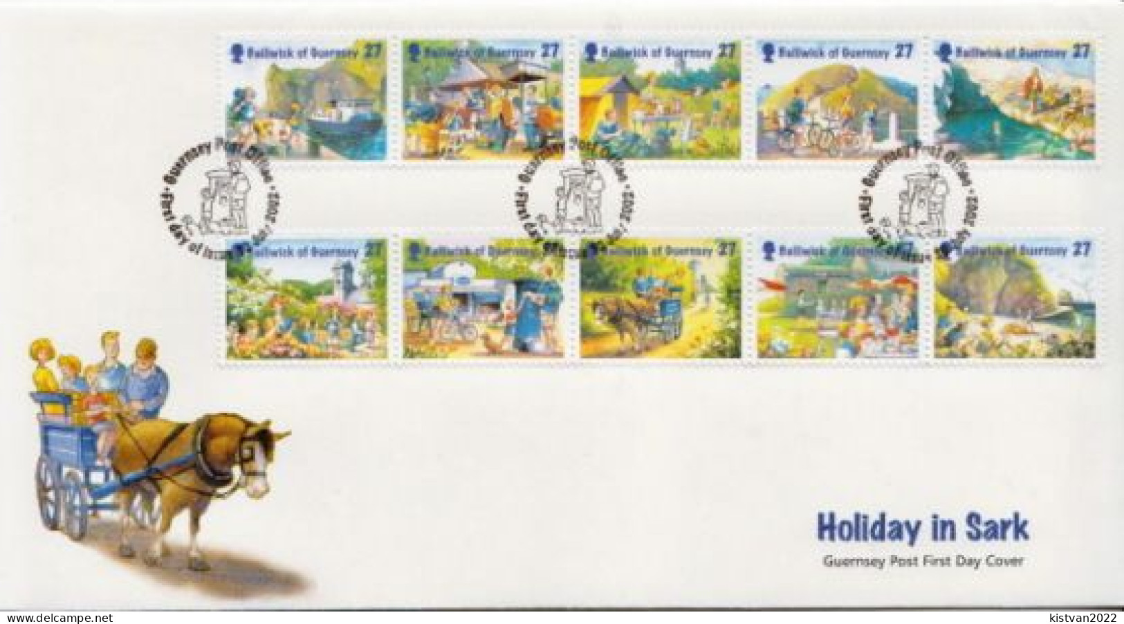 Guernsey Set On FDC - Otros & Sin Clasificación