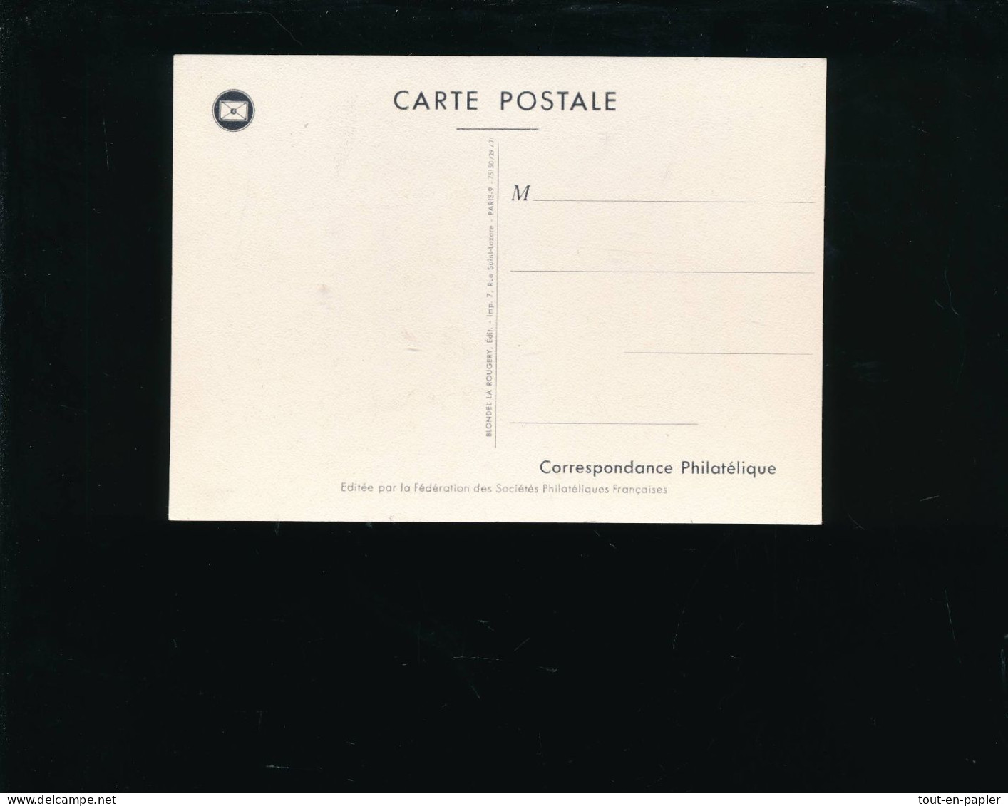 FRANCE - Journée Du Timbre 1971 - La Poste Aux Armées - 27/3/1971 - 62 Lens - Carte Maximum - CM - Journée Du Timbre