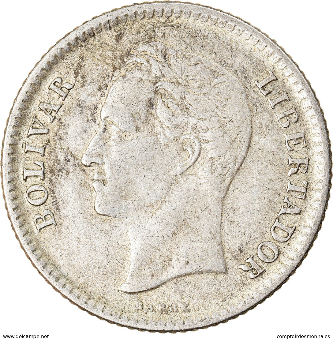 Monnaie, Venezuela, 25 Centimos, 1954, Philadelphie, TTB, Argent, KM:35 - Venezuela