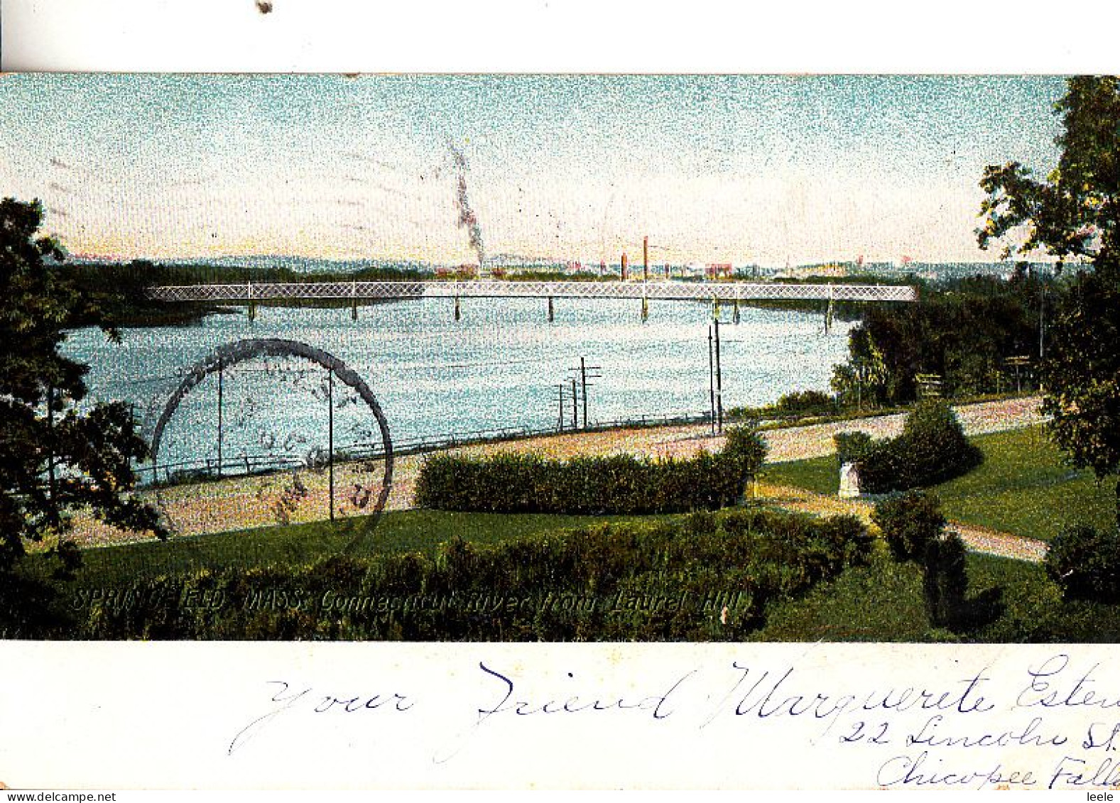 CW35.Antique US Postcard. Springfield. Mass. Connecticut River From Laurel Hill. - Autres