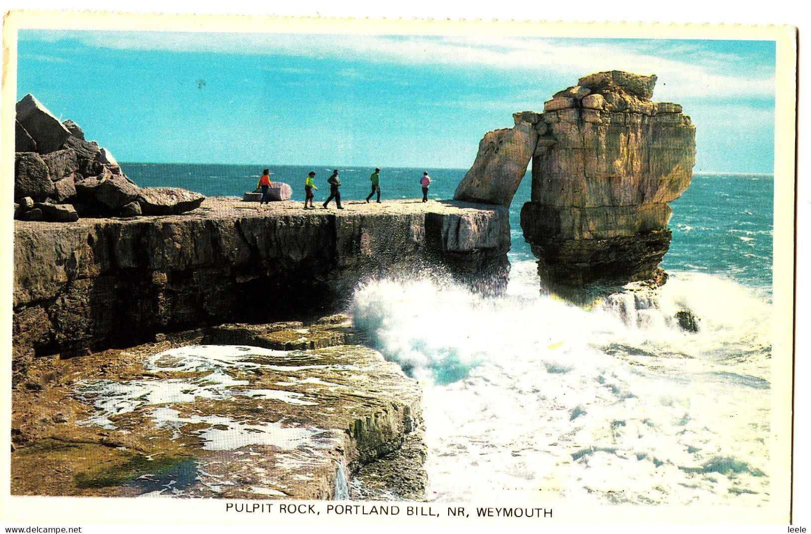 CW20. Vintage Postcard. Pulpit Rock, Portland Bill, Nr Weymouth. Dorset - Weymouth