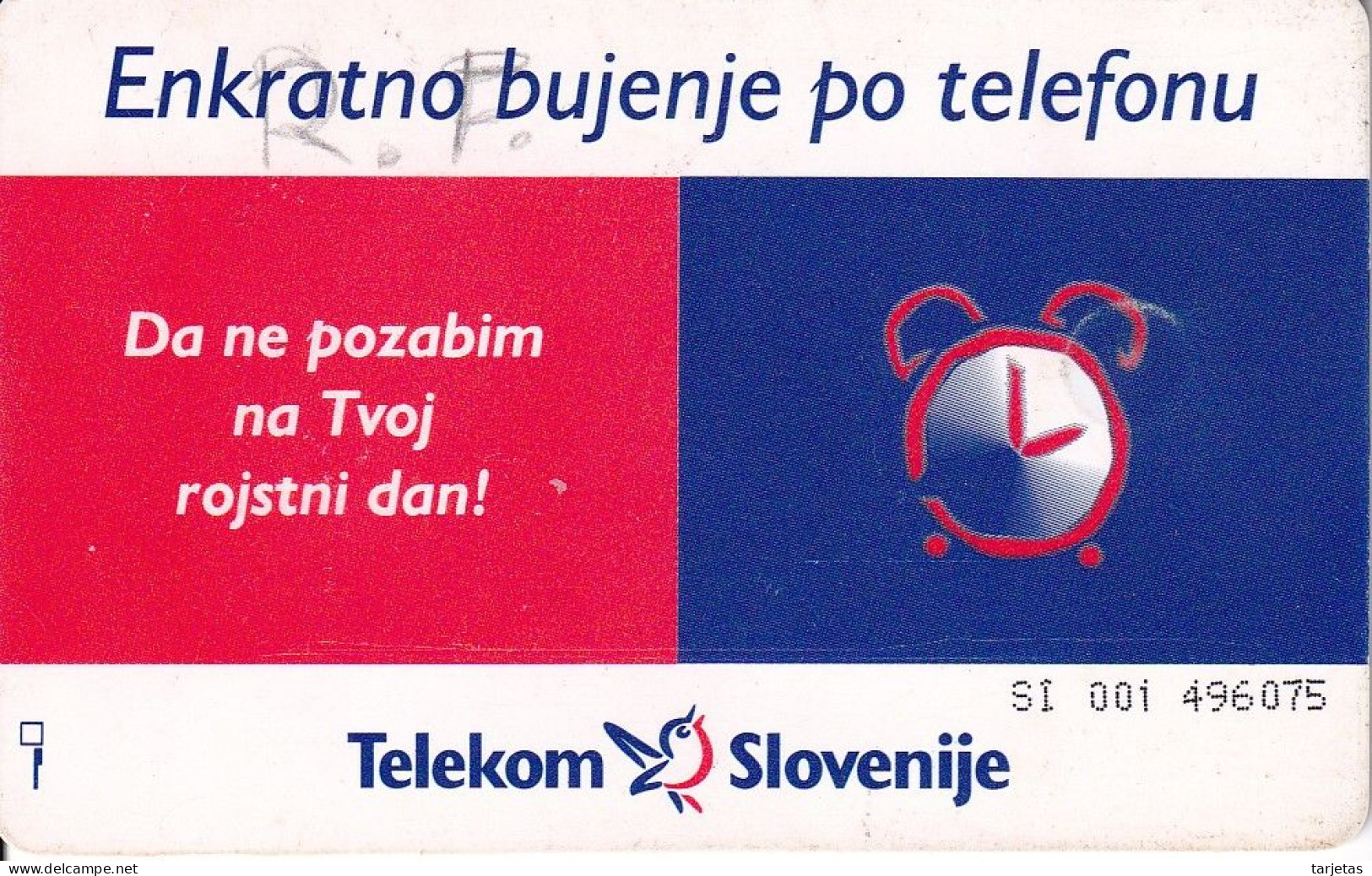 TARJETA DE ESLOVENIA DE UNA FLOR  (FLOWER) - Slovénie