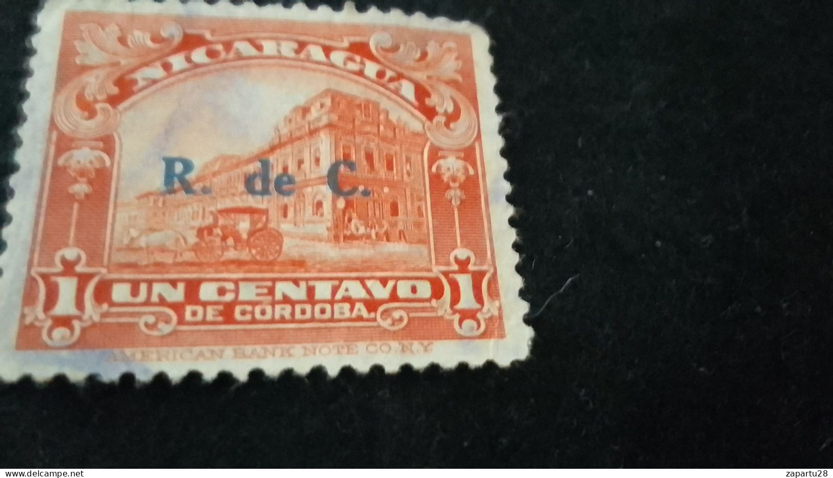 NİARAGUA- 1890-00   1  C.     DAMGASIZ NOT GOM  SÜRSARJLI - Nicaragua