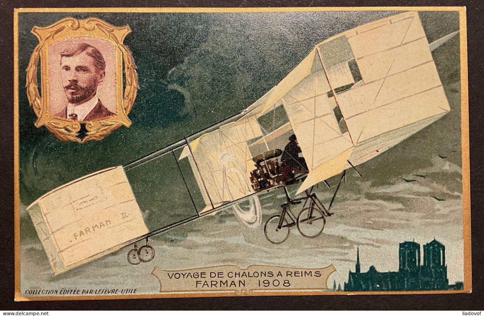 Selection de 6 Cartes Postales Bleriot / Santos Dumont /  Voisin / Wright / Delagrange / Farman