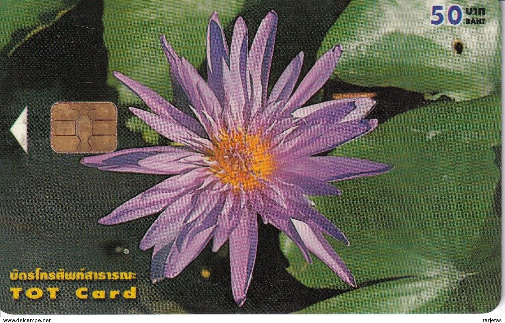 TARJETA DE TAILANDIA DE UNA FLOR  (FLOWER-FLOR) - Thaïlande