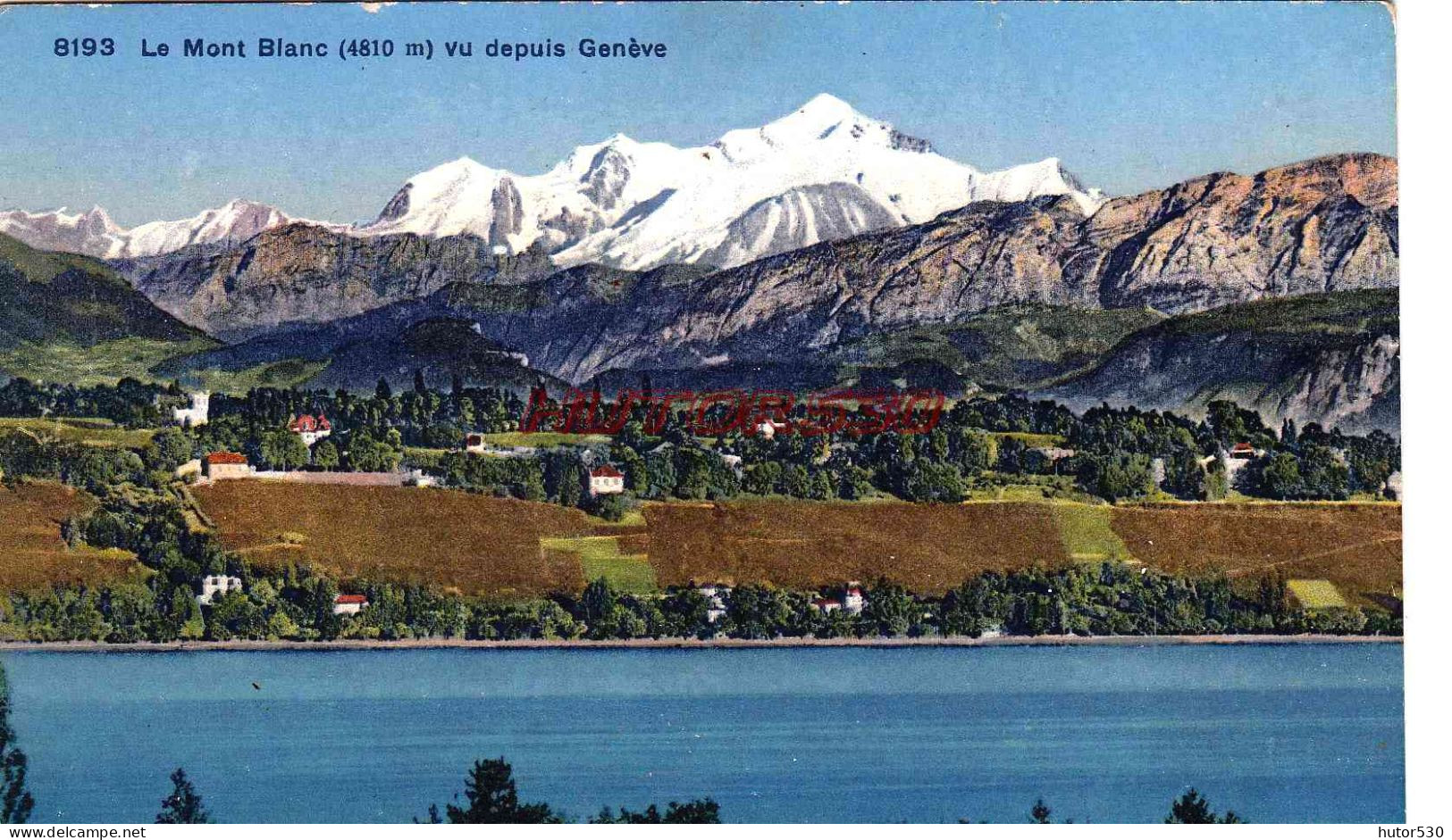 CPA GENEVE - VUE DU MONT BLANC - Autres & Non Classés