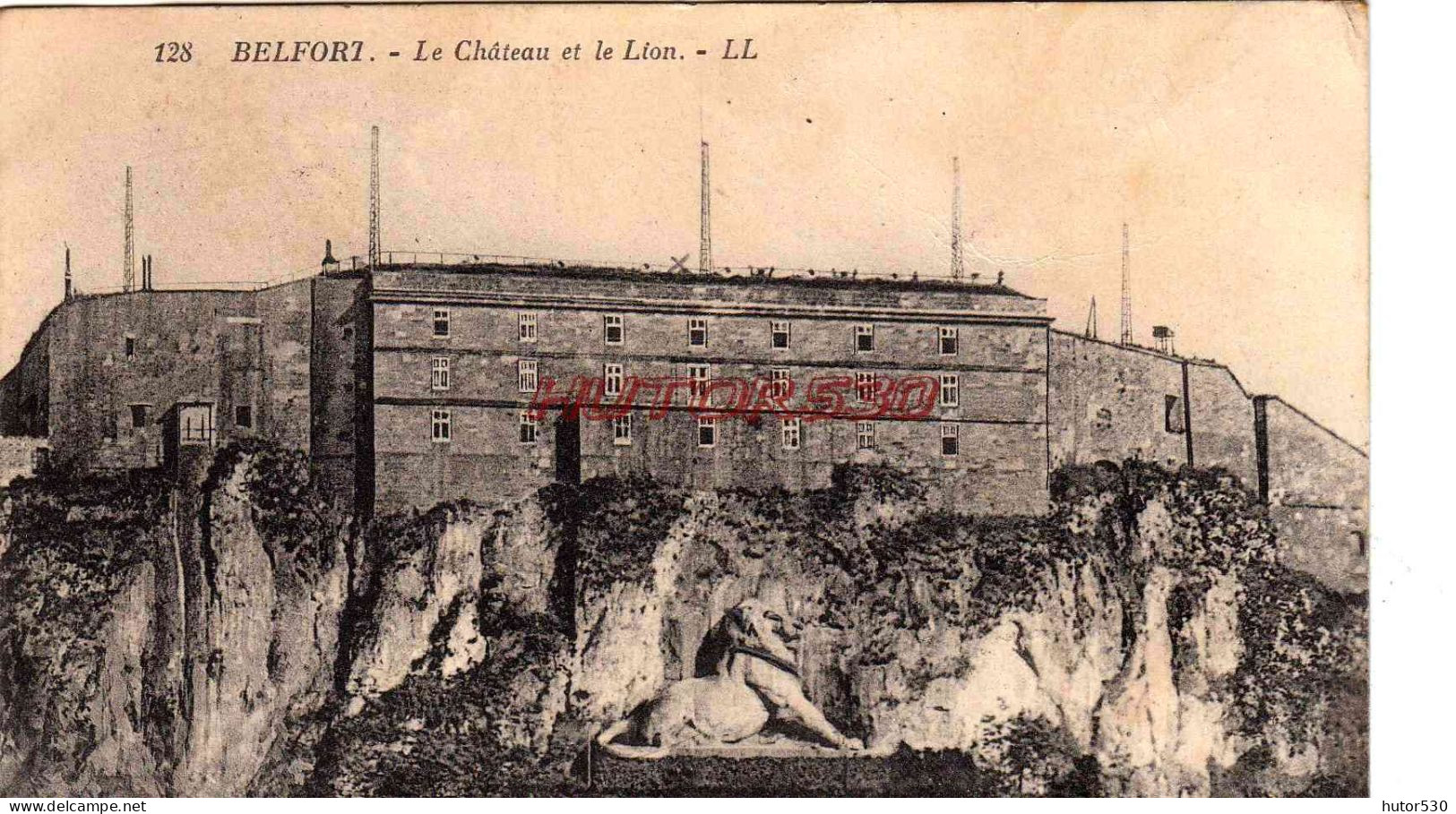 CPA BELFORT - LA CHATEAU ET LE LION - Belfort – Le Lion