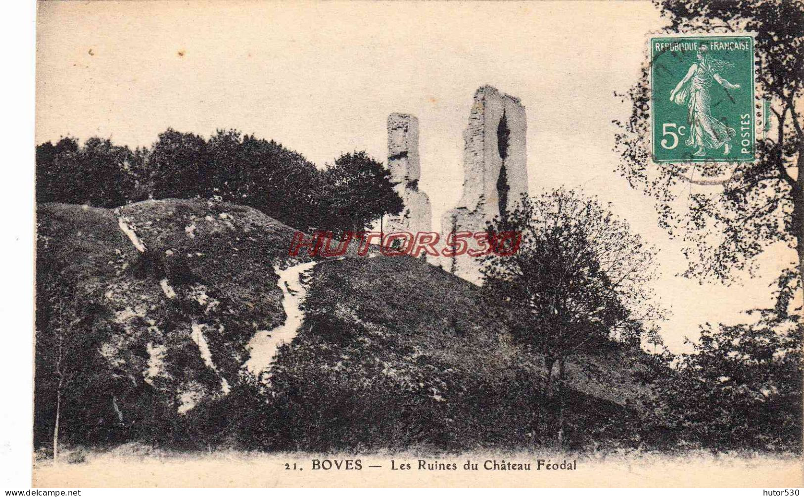CPA BOVES - LES RUINES DU CHATEAU - Boves